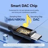  Vention USB-C Male to 3.5mm Male Audio Cable with DAC Adapter ABS Type 