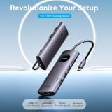  HUB chuyển đa năng Vention 9in1 MST Support Docking Station - TQV (USB-C to HDMI x 2[MST]/USB 3.0 x 2/USB 2.0/RJ45/SD/TF/PD) 