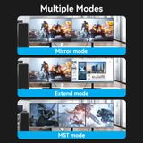  Cáp Chuyển DP to HDMI2.1 8K VENTION HFN (0.25M, Male to Female, 8K@60Hz/4K@120Hz/2K@144Hz, HDR Support, 3D Visual Effect, Cotton Braided, VRR, 12-Bit Color Depth, DTS-HD 7.1 Channel) 