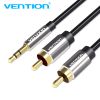  Dây cáp âm thanh chất lượng cao 3.5mm to 2*RCA VENTION BCF (Male to Male) 
