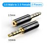  Đầu Chuyển Âm Thanh Jack 3.5mm to 2.5mm VENTION BFB (Male to Female) 