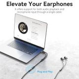  Cáp âm thanh chuyển 2 đầu Jack 3.5 đực sang AUX3.5mm cái Vention Cotton Braided (Dual 3.5mm TRS Male to 3.5mm Female, Headphone Type (OMTP/CTIA) ) 