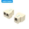  Đầu chia cổng điện thoại bàn Vention RJ11 Female to 2 Female Telephone In-line Coupler Yellow - IRBY0 (Splits 1 telephone line into 2) 