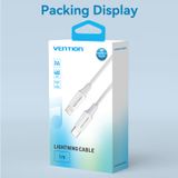  Cáp sạc nhanh C to Lightning Vention PD Fast Charging Cable dùng cho iPhone (3A, 20W/27W PD Fast Charge, Apple Carplay Support) 