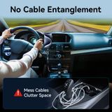  Tẩu Sạc Ô Tô 2-in-1 VENTION FFO 30W (with Built-In C + Lightning Cable) 