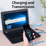  Cáp Sạc Nhanh Dual USB to Type C VENTION CQK (480Mbps, with Power Supply 3A) 