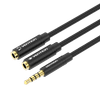  Jack Chia Mở Rộng Âm Thanh 3.5mm 1 Male to 2 Female VENTION BBW 