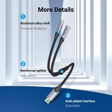  Jack Chuyển Âm Thanh Type C to 2*3.5mm VENTION BGN (Male to Female, OMTP/CTIA) 