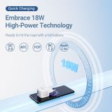  Sạc nhanh USB 1 cổng Vention 1-Port USB Wall Quick Charger (18W, QC3.0/ AFC/FCP Support, EU-Plug) 