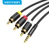  Jack Chuyển Âm Thanh 3.5mm to 3RCA VENTION BCB 