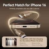  Vention USB 2.0 Type-C Male to Type-C Male 3A Cable Gold Aluminum Alloy Type 