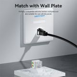  Đầu nối mạng tốc độ cao chuẩn Cat5e Vention Unshielded Keystone Jack - IRE (White Plastic Type) 