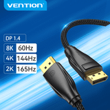  Cáp DisplayPort1.4 8K VENTION HCC (8K@60Hz, 32.4Gbps, Dynamic HDR, 32-bit Audio Channel, Support 3D, HDCP 2.2, G-Sync & FreeSync) 