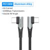  Cáp Sạc Nhanh C to C 100W VENTION TAN (5A/100W, QC4.0, Right Angle Cable) 