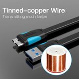  Vention Flat USB3.0 A Male to Micro B Male Cable 