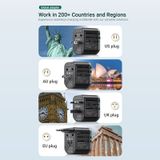  Bộ sạc du lịch đa năng Vention 3-Port USB Universal Travel Adapter 20W - FJC (USBx2 + Type C , 20W/18W/18W, PD/QC3.0/AFC/FCP Multi Quick charge support, Multi Plug Port) 