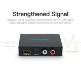  Bộ chuyển cổng âm thanh Vention HDMI to HDMI/Optical Fiber Audio/2RCA Audio Converter - AFH (Hi-Res Audio Support, chuyển HDMI sang HDMI / cổng quang Optical/ 2 cổng Bông Sen) 
