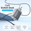  Vention 3-Port USB (C+A)+HDMI GaN Switch Dock (60W/5W/4K@60Hz) EU-Plug 