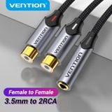  Jack Chuyển Âm Thanh 3.5mm to 2RCA VENTION BCO (Female to Female) 