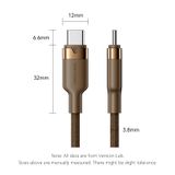  Vention USB 2.0 Type-C Male to Type-C Male 3A Cable Gold Aluminum Alloy Type 