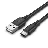  USB 2.0 A Male to C Male 3A Cable Black 