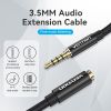  Dây cáp âm thanh chất lượng cao AUX Audio 3.5 VENTION BHC (Cotton Braided, AUX Cable 3.5mm, Male to Female) 