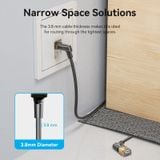  Dây Cáp Mạng Tốc Độ Cao STP Cat8 VENTION IKL (Đầu Xoay 360°, 40Gbps/2000MHz) 