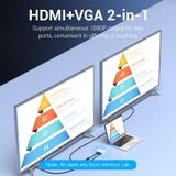  Đầu Chuyển Mini DisplayPort to HDMI+VGA VENTION HBB (4K@30Hz) 