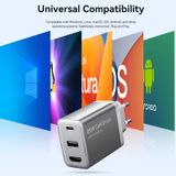  Vention 3-Port USB (C+A)+HDMI GaN Switch Dock (60W/5W/4K@60Hz) EU-Plug 