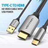  Cáp chuyển Type C to HDMI chất lượng cao Vention  USB-C To HDMI Cable - CGT (4K@60Hz video support) 