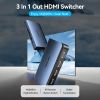  Bộ chuyển cổng HDMI Vention 3 in to 1 Out HDMI Switcher - AKM (HDMI Switcher, 4K@60Hz support, Remote Control, Aluminum Alloy, Blue) 