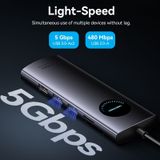  HUB chuyển đa năng Vention 9in1 MST Support Docking Station - TQV (USB-C to HDMI x 2[MST]/USB 3.0 x 2/USB 2.0/RJ45/SD/TF/PD) 