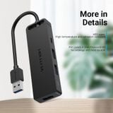  HUB chuyển đa năng Vention USB 3.0 to USB 3.0*3/TF/SD/Micro-B HUB - CHV (3-Ports USB3.0, Card Reader, Micro-B) 