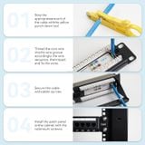  Bảng Cắm Mạng LAN 24 Cổng Cat6 VENTION KGC (Gigabit Ethernet, Meets T568A & T568B Standards, Cable Management) 