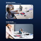  Bộ sạc nhanh đa năng Vention 6-Port Desktop GaN Powerstrip Charger 200W/ 140W - FEN ( TypeCx4 + USBx2, QC/ PD/ PPS/ FCP/ SCP Multi Quick Charge Support) 