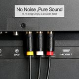  Cáp Âm Thanh Cao Cấp Đầu Bông Sen 3RCA to 3 RCA VENTION BCA (Male to Male) 