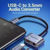  Bộ Chuyển Đổi Âm Thanh Type C to 3.5mm VENTION BGS (With Power Supply Type C 1.5A, OMTP/CTIA) 