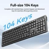  Combo chuột kèm bàn phím không dây Vention Wireless Full-Sized Keyboard and Mouse Combo - KTDB0-EN (with Mouse Pad Black Slim Type - US English Layout) 