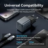  Vention 1-Port USB-C GaN Charger (20W) Gray with USB-C to Lightning Cable (1M) Black EU-Plug 