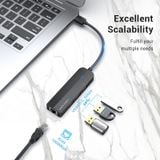  Hub Mở Rộng Kết Nối Đa Năng 4-in-1 VENTION CHN (USB3.0*3, 1*RJ-45 Gigabit Ethernet) 