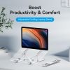  Giá Đỡ Tản Nhiệt Kim Loại Laptop VENTION KDM (Aluminum Alloy Type, 15kg, 6-Adjustable Viewing Angles) 