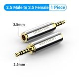  Đầu Chuyển Âm Thanh Jack 3.5mm to 2.5mm VENTION BFB (Male to Female) 
