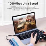  Cáp chuyển C to cổng mạng LAN Vention USB-C to Gigabit Ethernet Adapter 0.15M - CFB (C to RJ-45, USB3.0/ 1000Mbps) 
