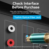  Cáp Quang Âm thanh chất lượng cao Vention Cotton Braided Optical Fiber Audio Cable - BKB (đầu mạ vàng, chống nhiểu/méo, no Latency) 