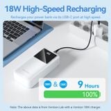  Pin sạc dự phòng Vention 30000mAh Power Bank 22.5W (FHM) 