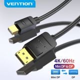  Cáp Chuyển Mini DisplayPort to DisplayPort1.2 VENTION HAA (Thunderbolt 2, 21.6Gbps, 4K@60Hz) 