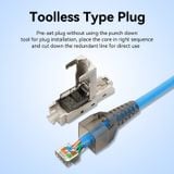  Đầu nối cổng mạng Modular Plug Vention Cat.6A FTP Toolless RJ45 Modular Plug - IDI 