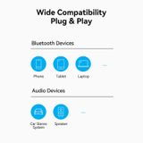  USB Bluetooth With Coiled Cable 1.5M VENTION NAI (Bluetooth v5.4, Tích Hợp Mic) 