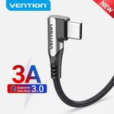  Cáp Sạc Nhanh USB to Type-C VENTION COE (Right Angle Cable, 3A, 480Mbps) 