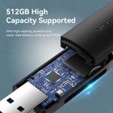  Vention 2-in-1 USB 3.0 A Card Reader(SD+TF) Black Dual Drive Letter 